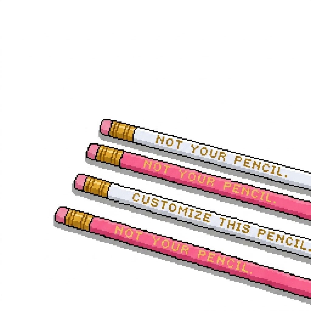 ✏️ Custom Engraved Pencils (12-Pack)