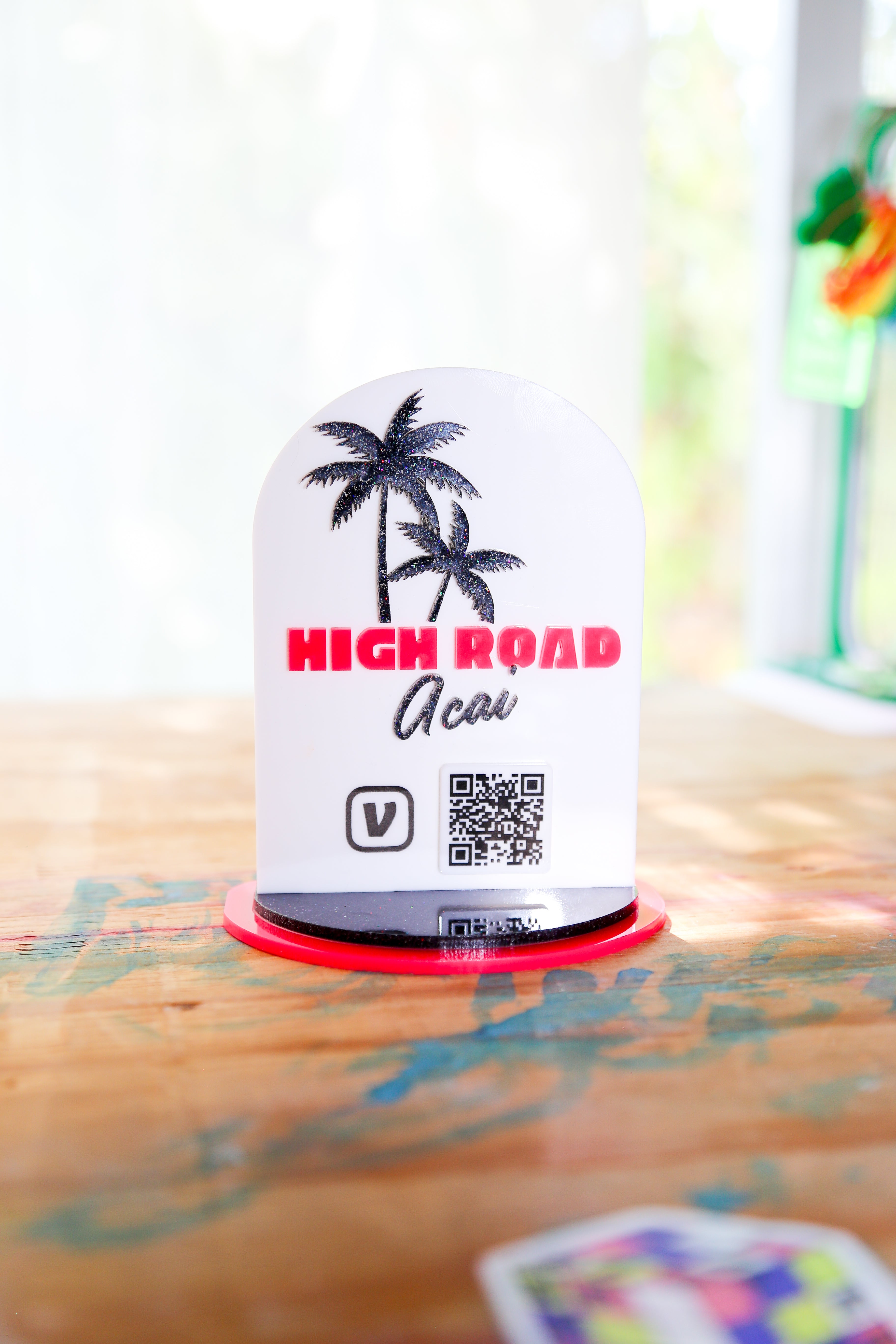 📲 Custom QR Code POP Tabletop Sign