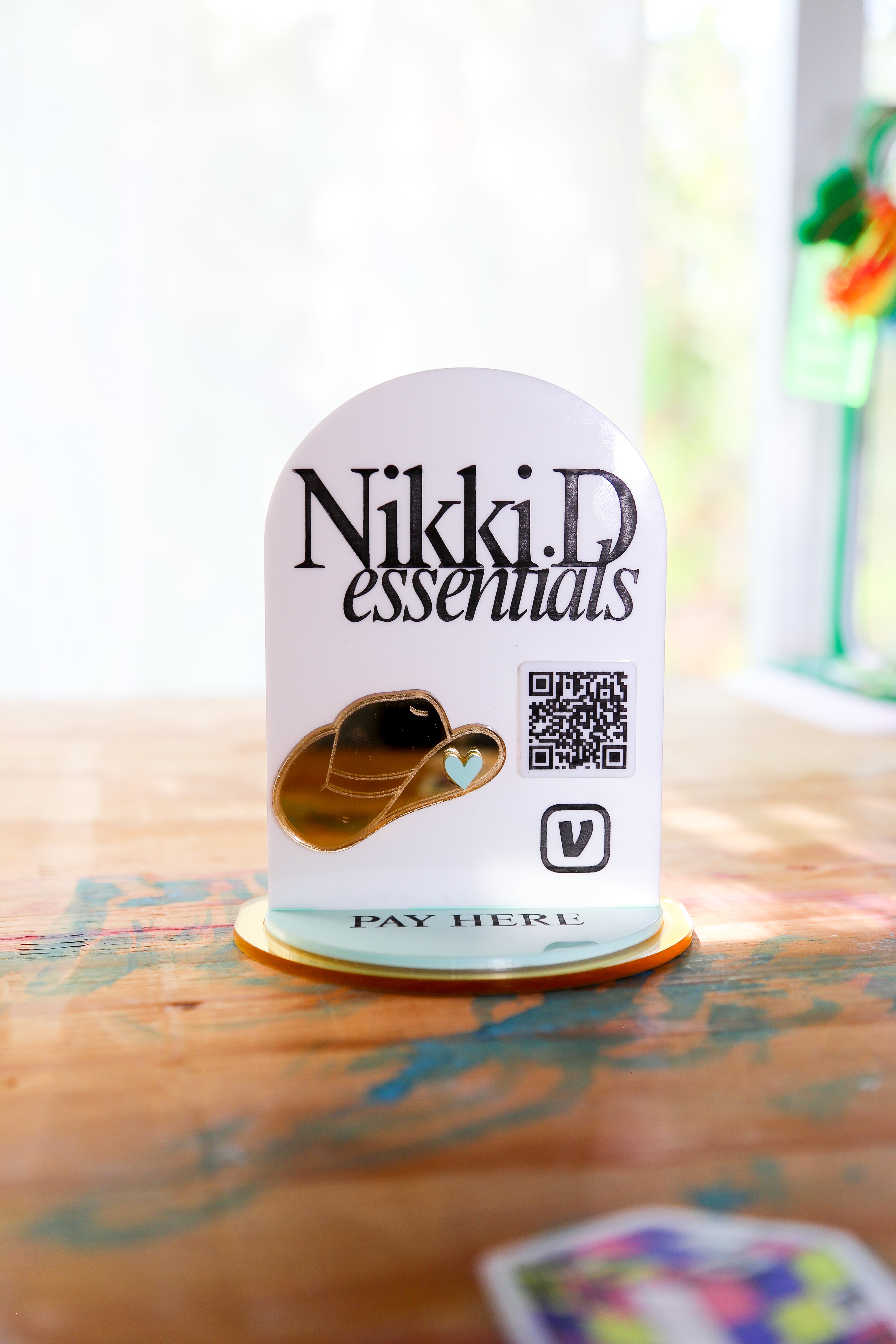 📲 Custom QR Code POP Tabletop Sign