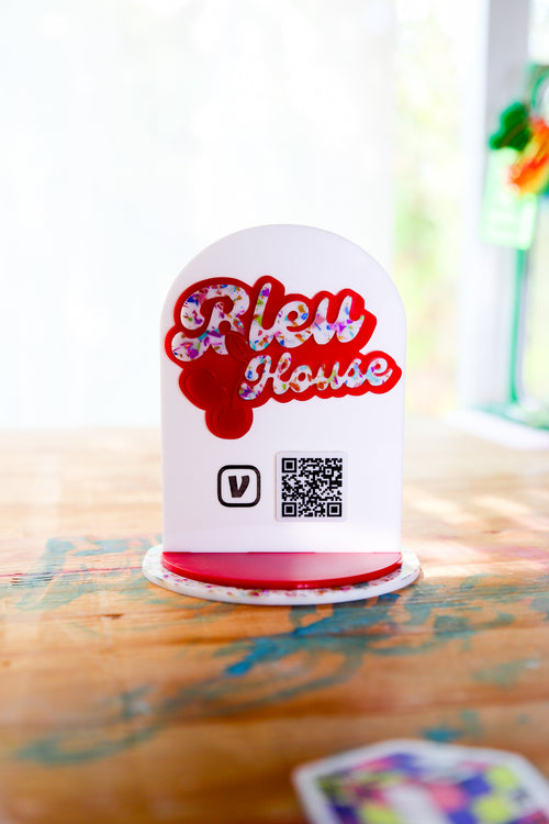📲 Custom QR Code POP Tabletop Sign