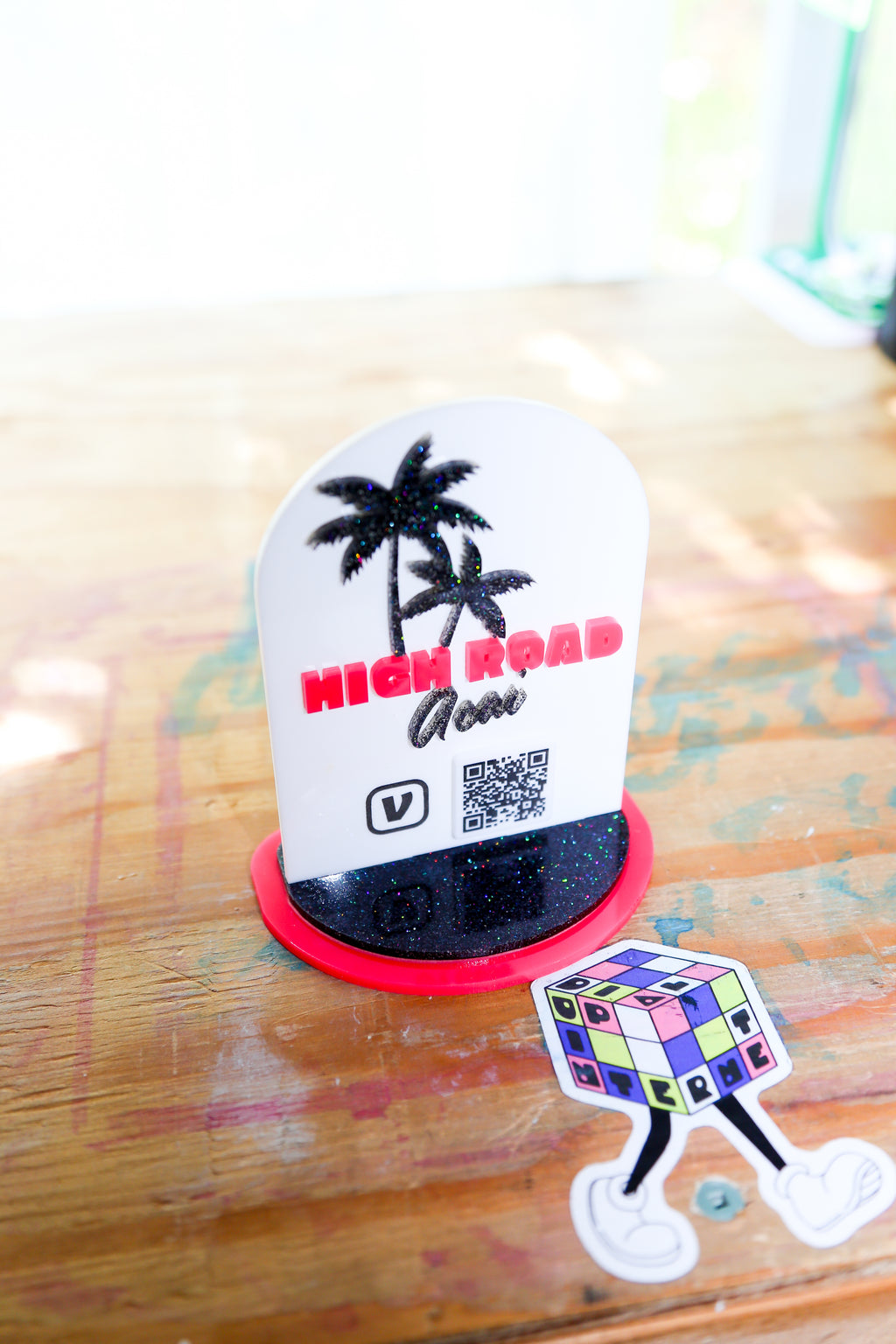 📲 Custom QR Code POP Tabletop Sign