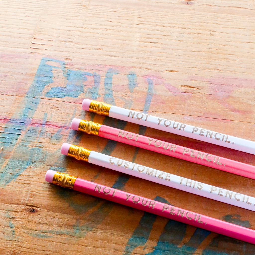 ✏️ Custom Engraved Pencils (12-Pack)